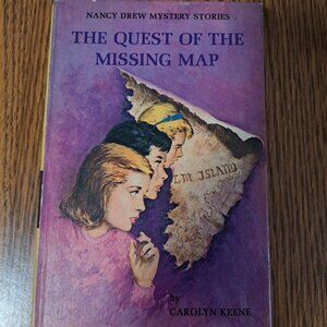 Nancy Drew The Quest Of The Missing Map Hard Cover Book #19 1942